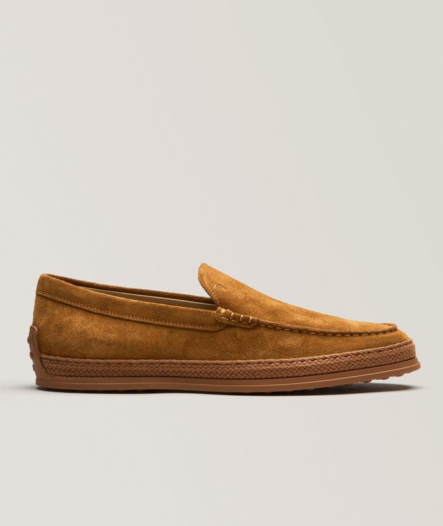 Suede Tonal Espadrilles Loafers