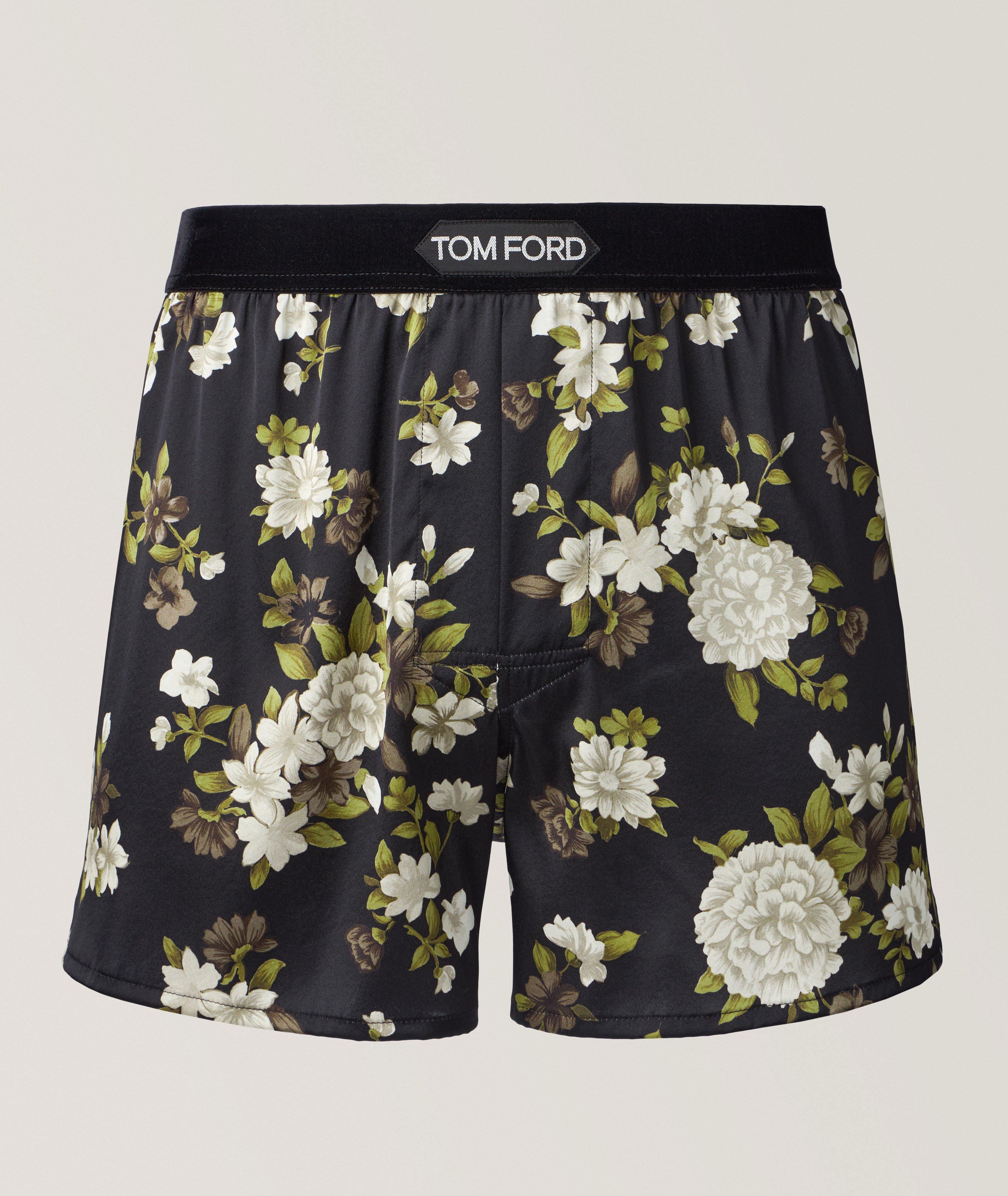 Floral Stretch-Silk Boxers