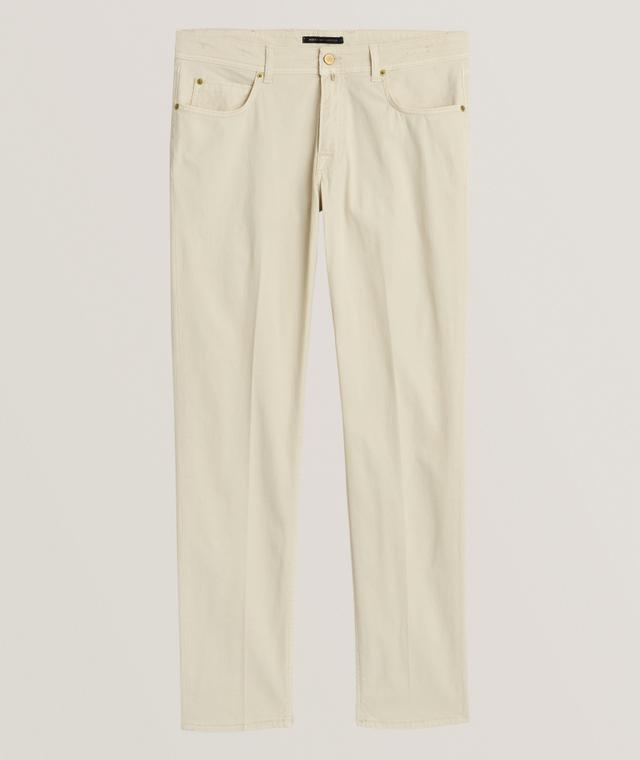 Briglia Pantalon Steve En Coton Extensible En Beige | Taille Homme 54