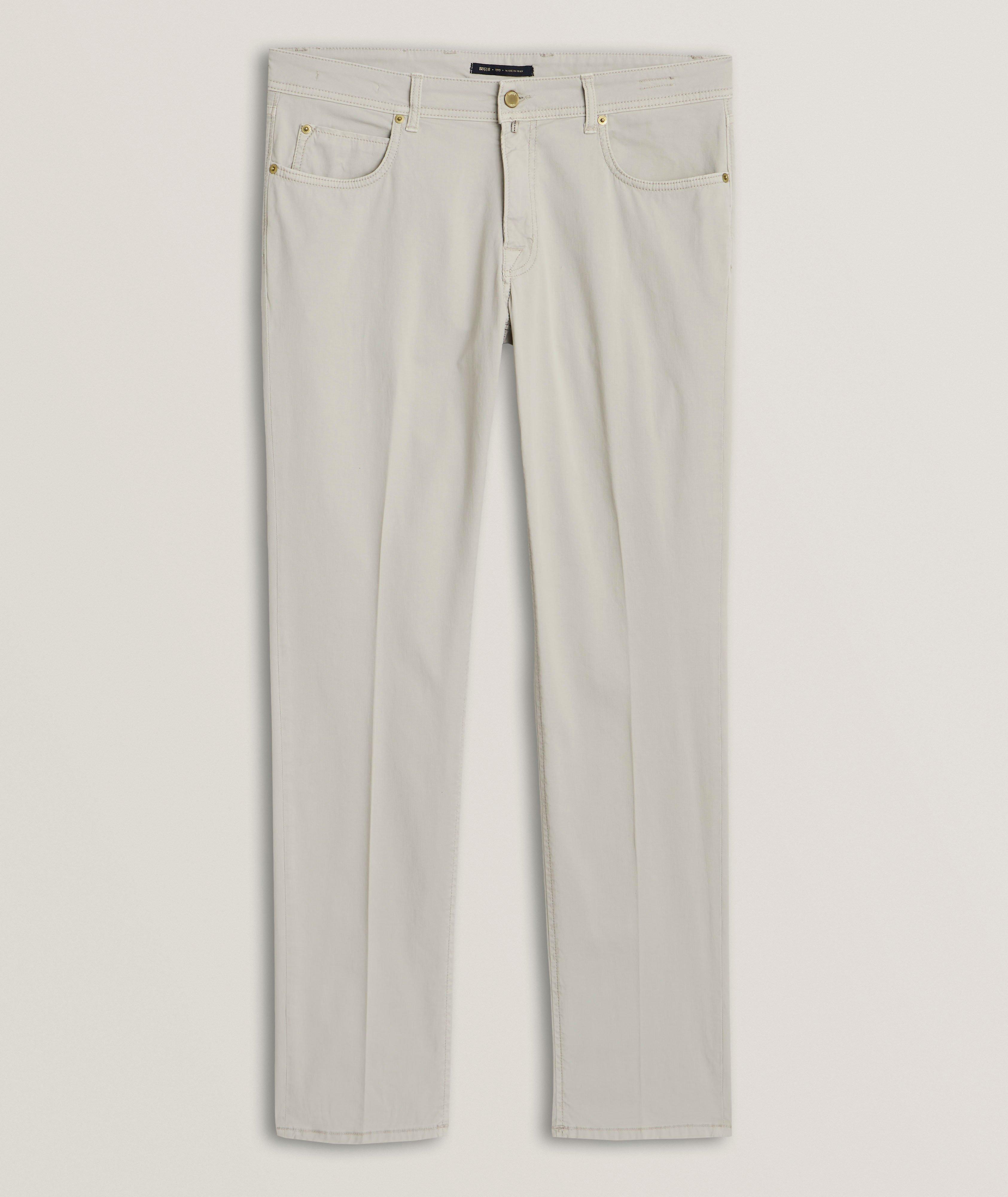 Briglia Pantalon Steve En Coton Extensible En Gris | Taille Homme 54