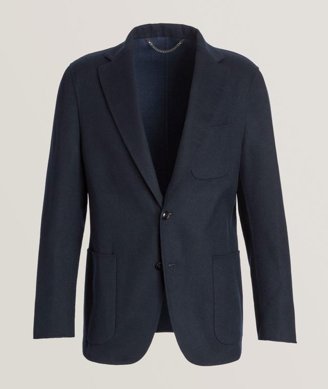 Canali Veston-Cardigan Réversible En Laine En Bleu | Taille Homme 52