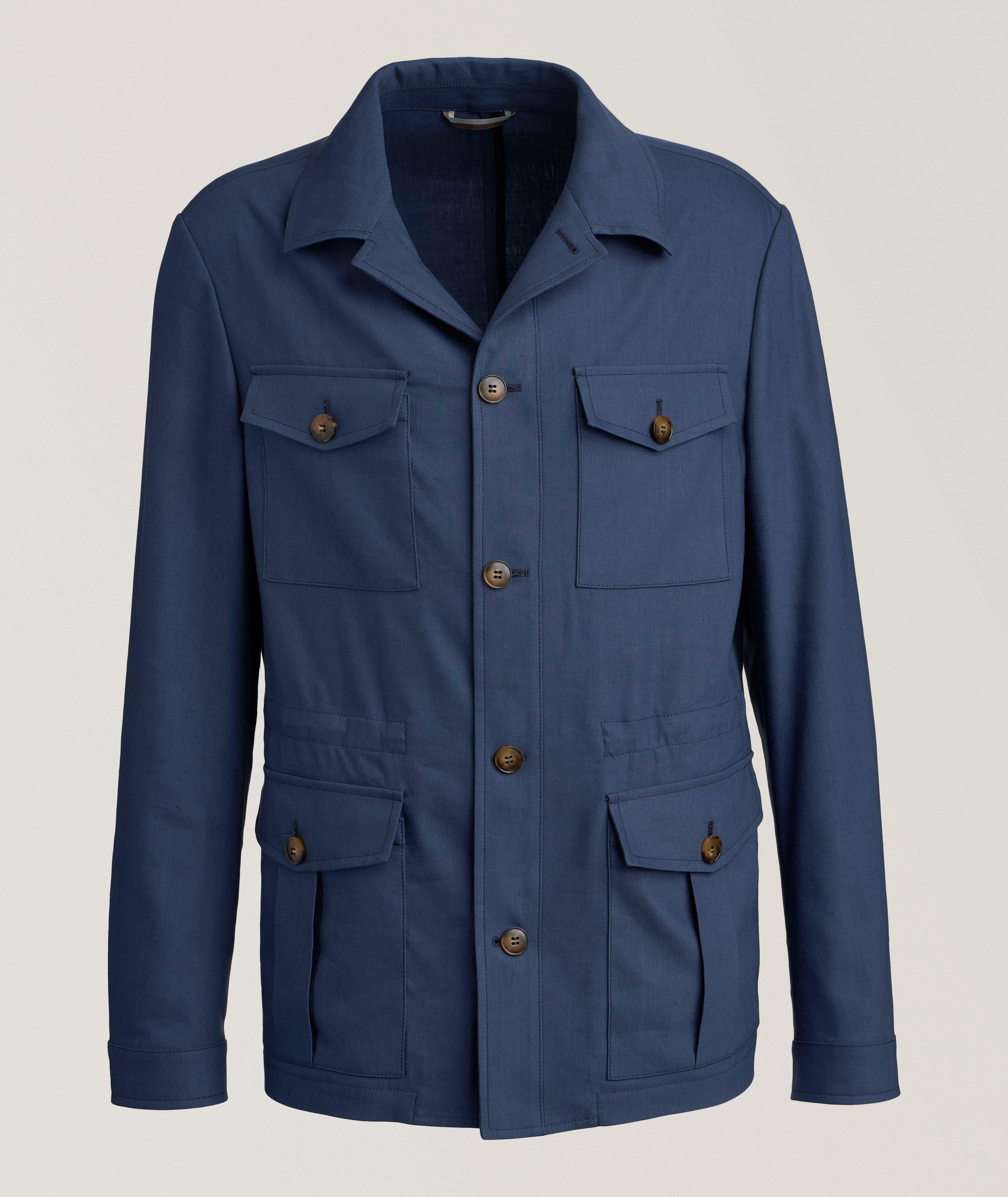 Nuvola Linen-Wool Field Jacket