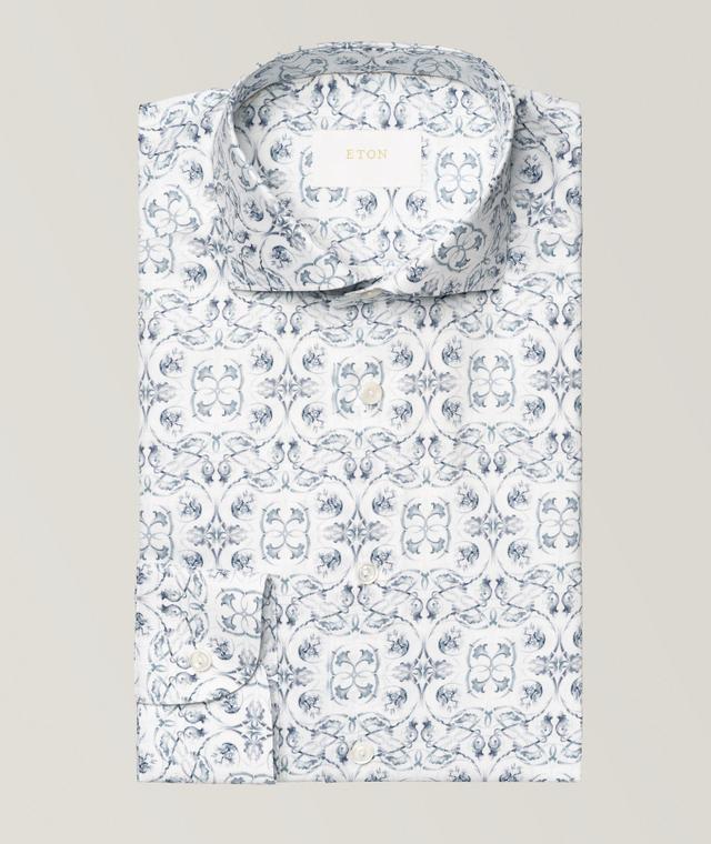 Slim-Fit Elevated Floral Dress Shirt