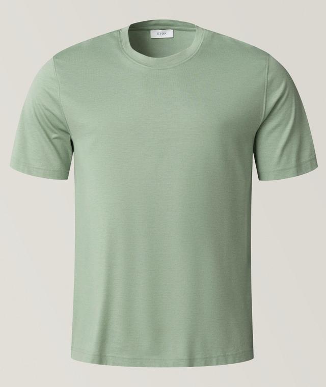 Eton T-Shirt En Coton Et En Soie En Vert | Taille Homme Moyen
