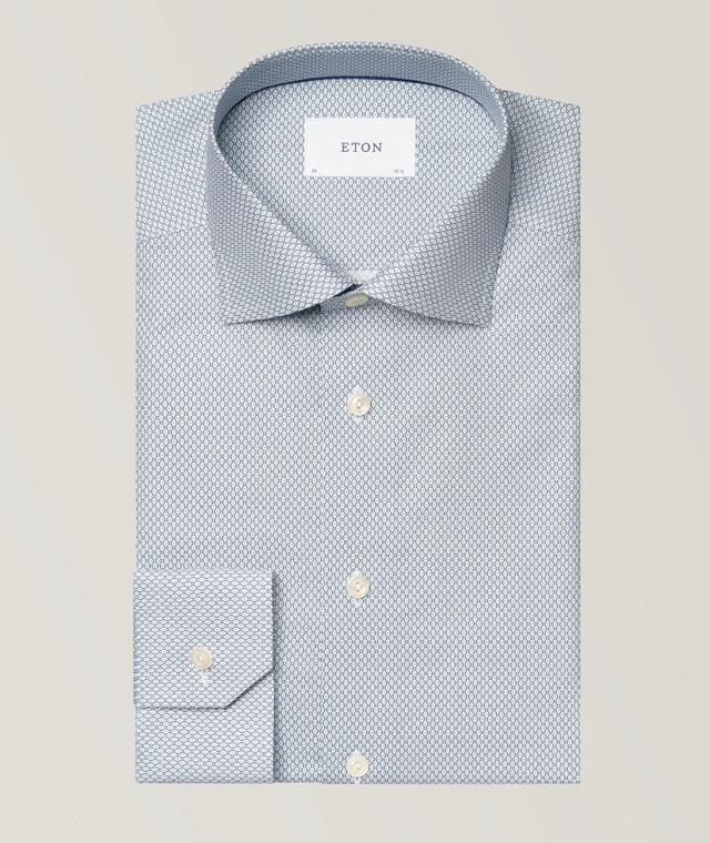 Contemporary-Fit Micro Dress Shirt