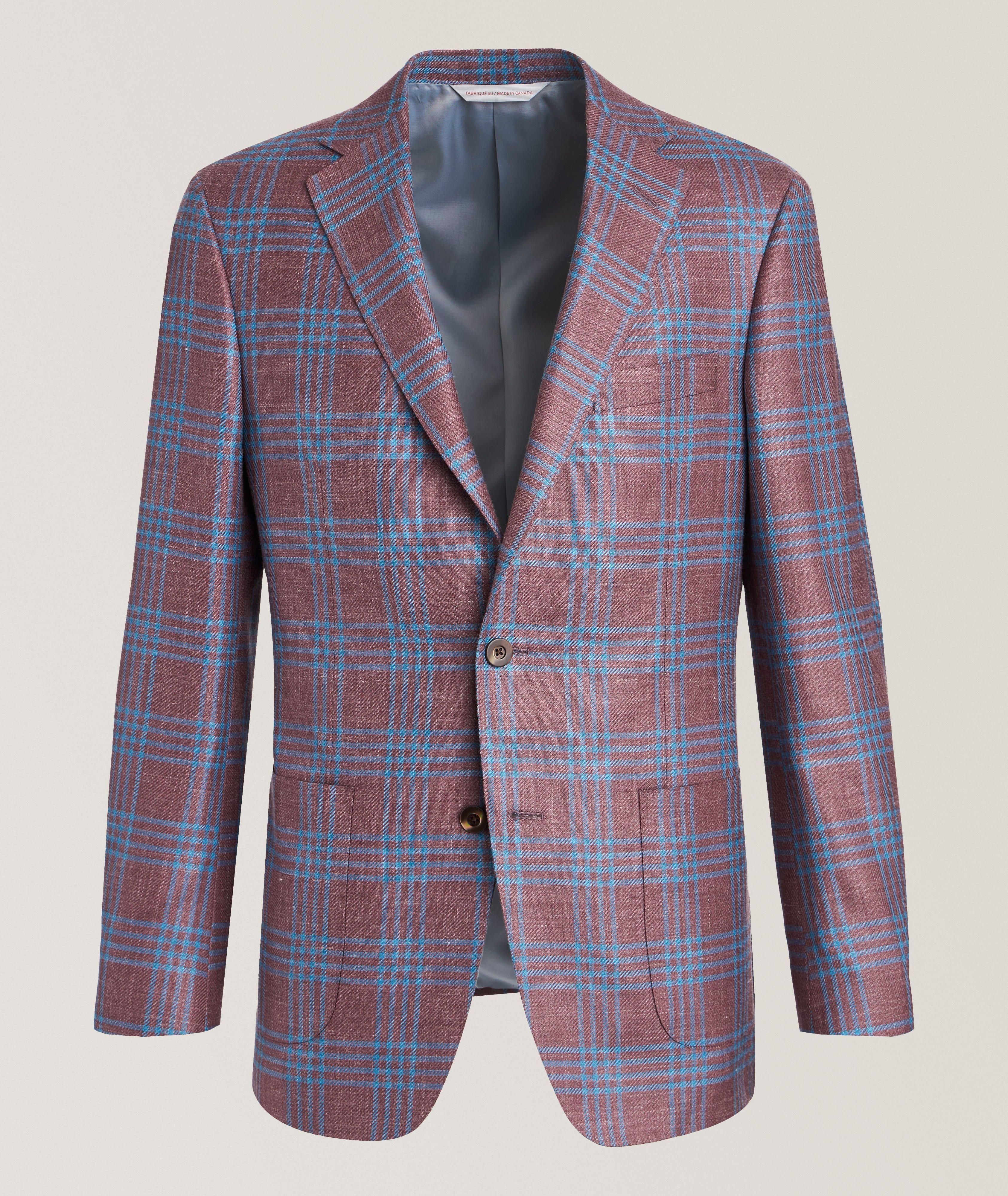 Cosmo Check Wool-Blend Sport Jacket