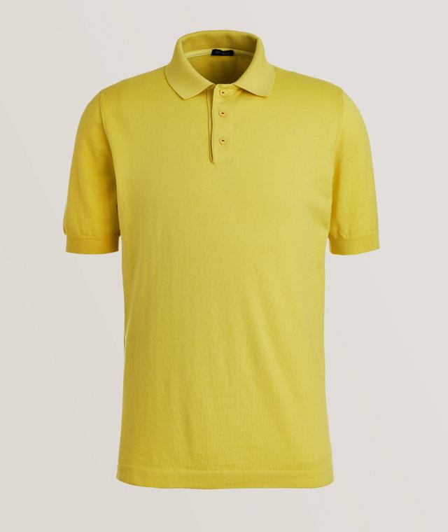 Kiton Polo En Tricot De Coton En Jaune | Taille Homme Moyen