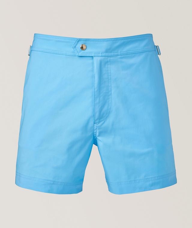 Tom Ford Short De Bain En Popeline En Bleu | Taille Homme 54