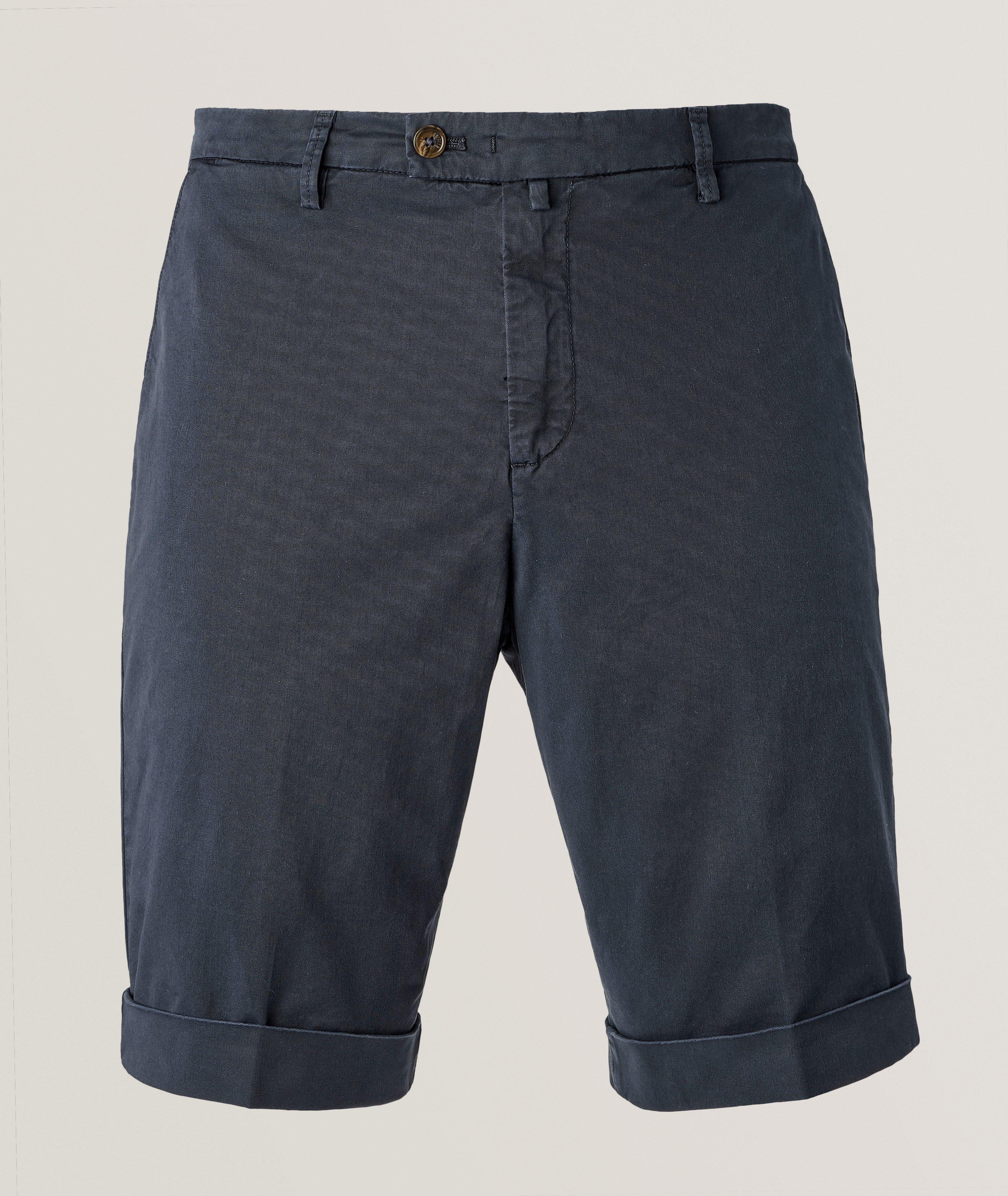Stretch-Cotton Bermuda Shorts