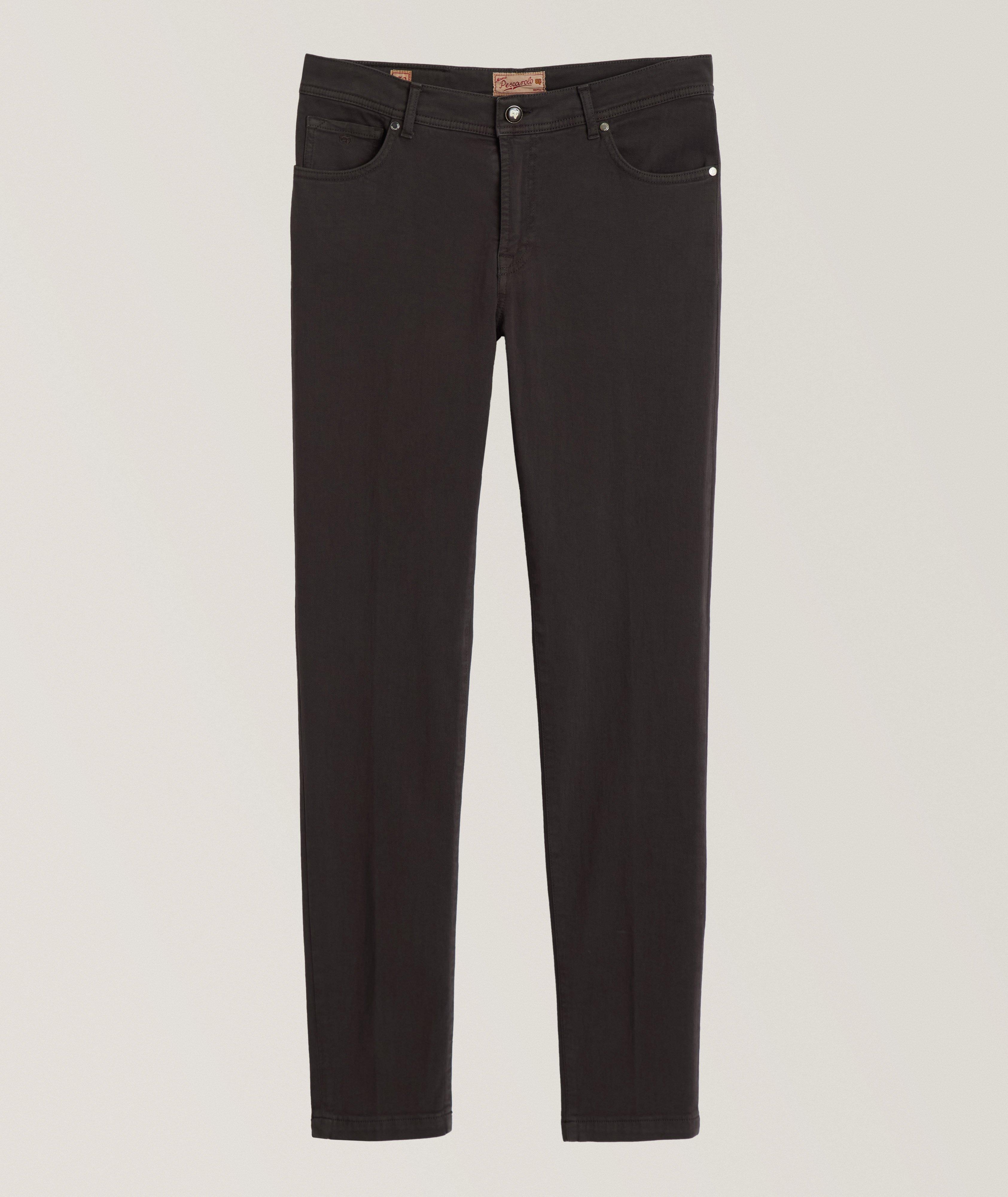 Marco Pescarolo Jean Nerano De Coupe Amincie En Brun | Taille Homme 48