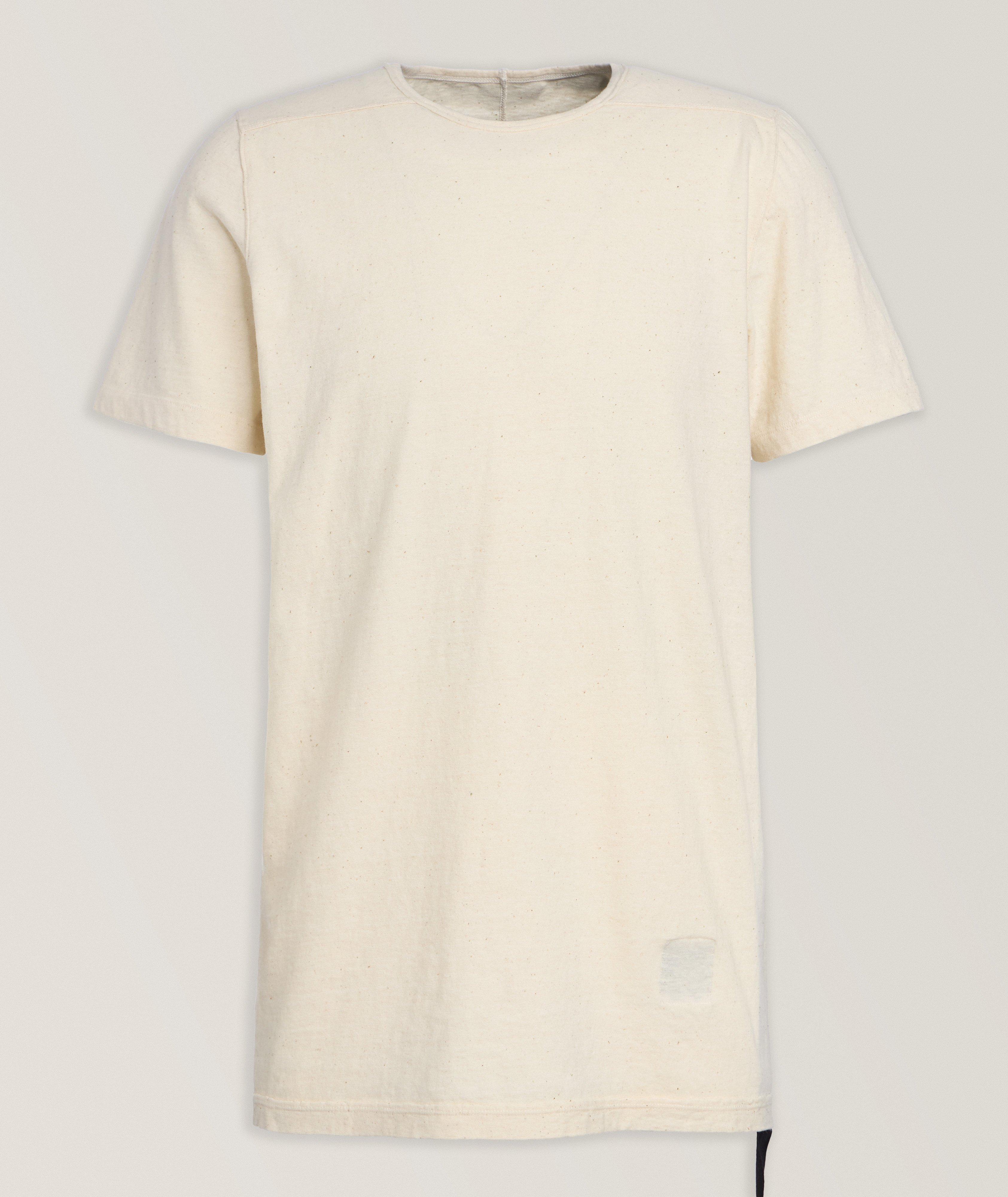 Rick Owens DRKSHDW T-Shirt En Coton À Longue Courroie En Beige | Taille Homme Moyen