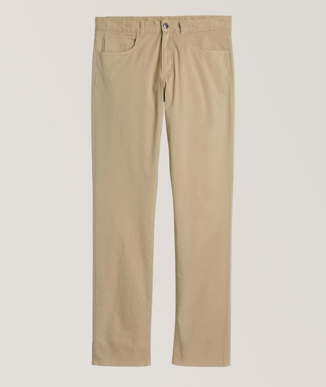 Stretch-Cotton Five-Pocket Pants