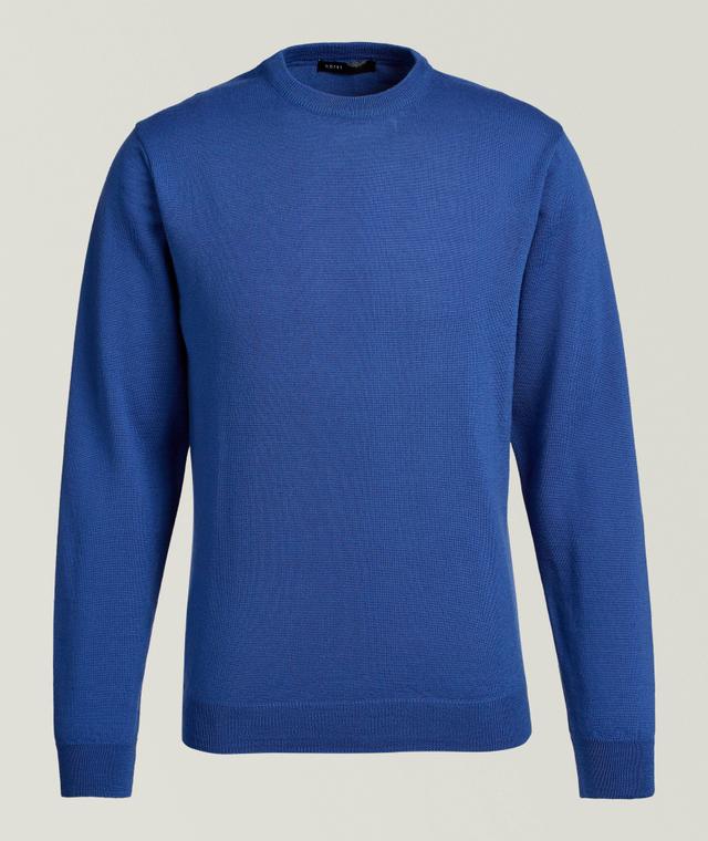 Horst Merino Wool Crewneck Sweater In Blue | Men's Size 2XL