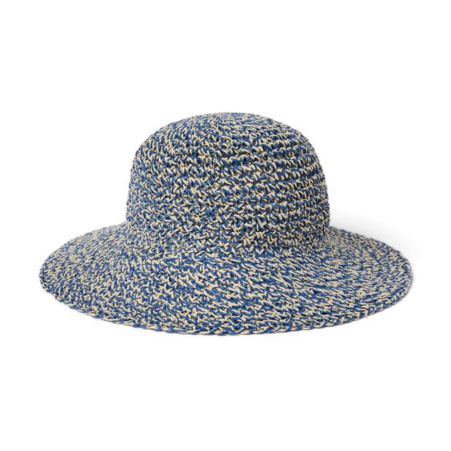 Janie and Jack | Straw Bucket Hat - Blue / 6-8