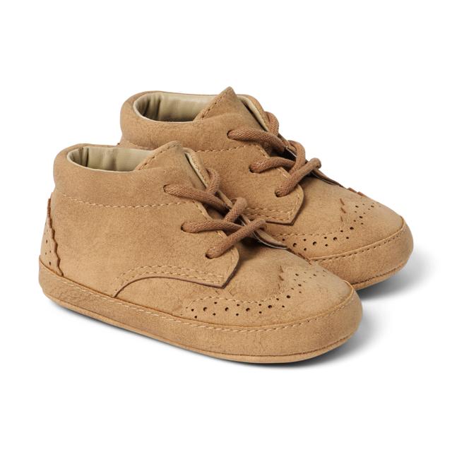 Janie and Jack | Baby Wingtip Sneaker - Brown / 0-3m