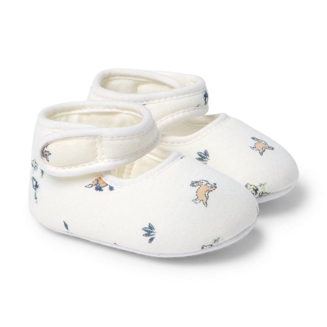 Janie and Jack | Baby Woodland Friends Bootie - White / 3-6m