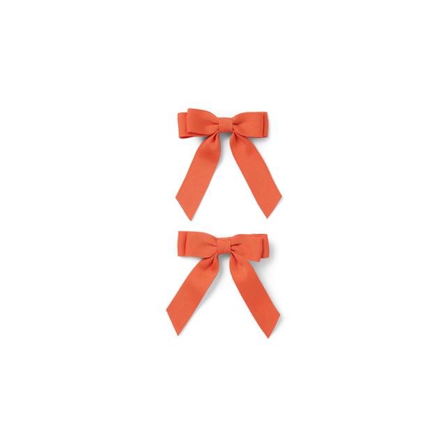 Janie and Jack | Bow Barrette Set - Orange / One Size