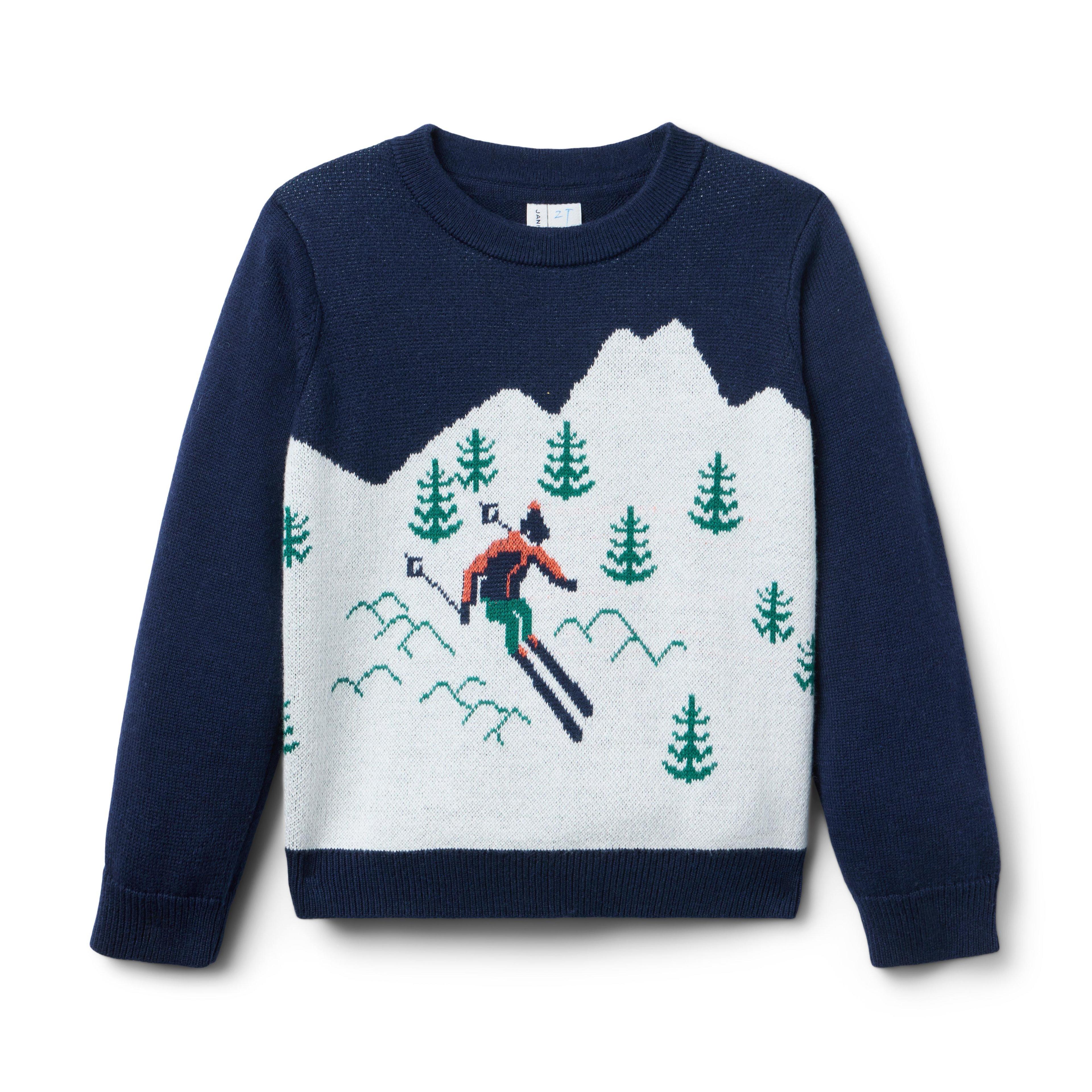 Janie and Jack | Ski Slope Sweater - Navy / 3