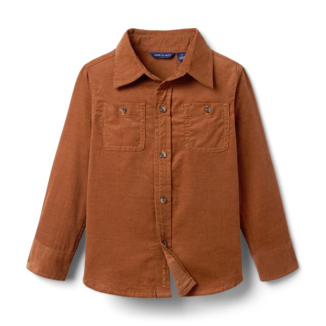 Janie and Jack | The Corduroy Shirt - Brown / 12-18m