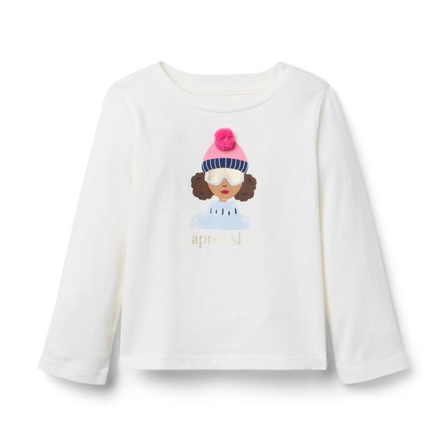 Janie and Jack | Ski Trip Tee - White / 6-12m