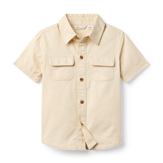 Janie and Jack | The Safari Shirt - Khaki / 8