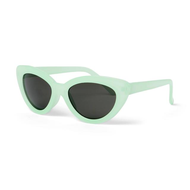 Janie and Jack | Cat Eye Sunglasses - Green / 4+ yrs