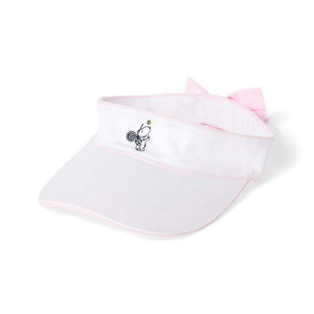 Janie and Jack | PEANUTS Snoopy Tennis Visor - White / 6+ yrs