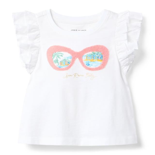 Janie and Jack | Sunglasses Tee - White / 3