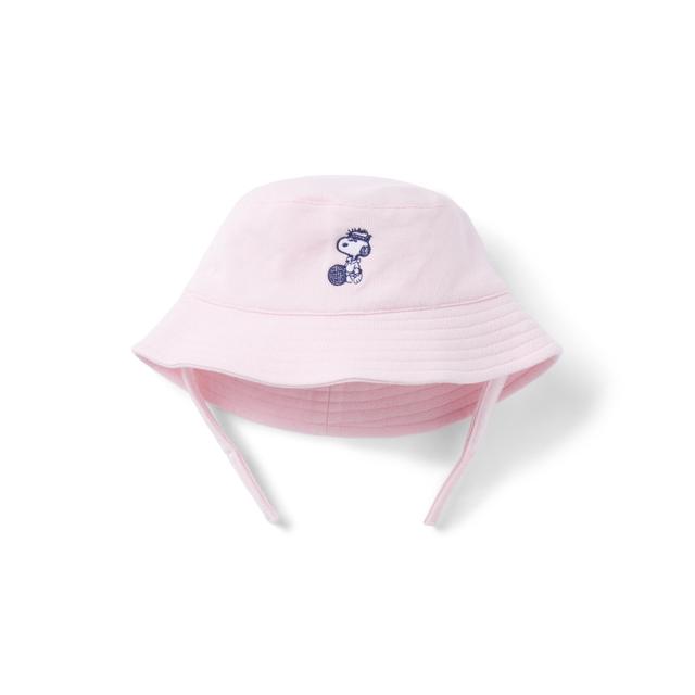 Janie and Jack | PEANUTS Snoopy Tennis Baby Bucket Hat - Pink / 3-6m