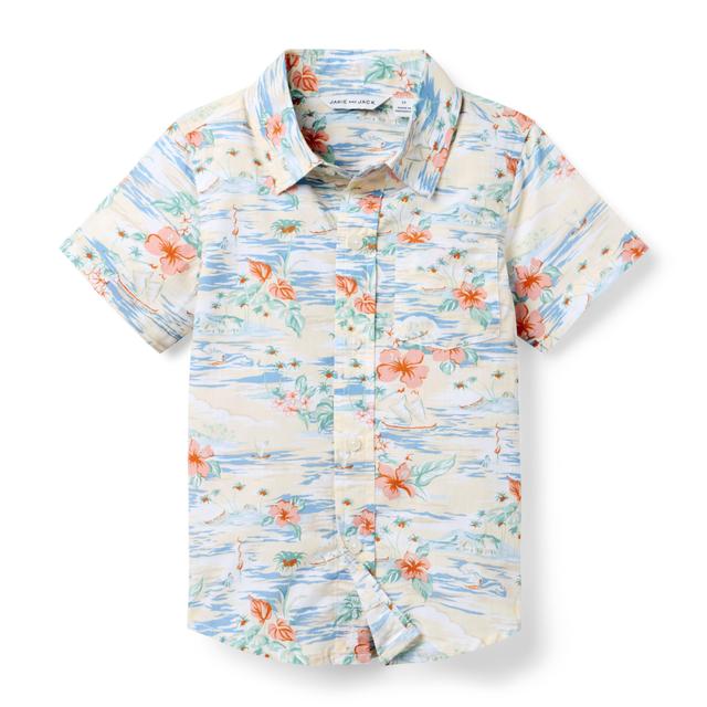 Janie and Jack | The Poplin Shirt - White / 4