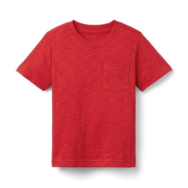 Janie and Jack | The Slub Tee - Red / 2T