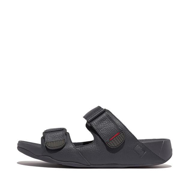 GOGH MOC Mens Adjustable Leather Slides