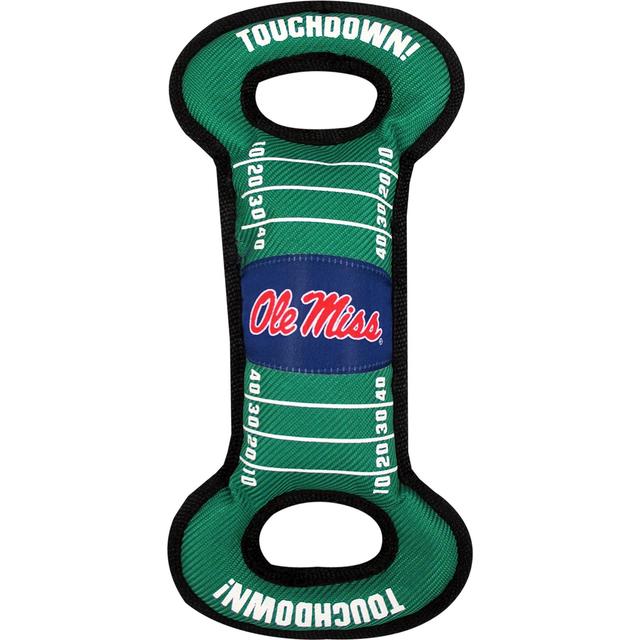Pets First Field Tough Squeaky Dog Chew Toy, Ole Miss