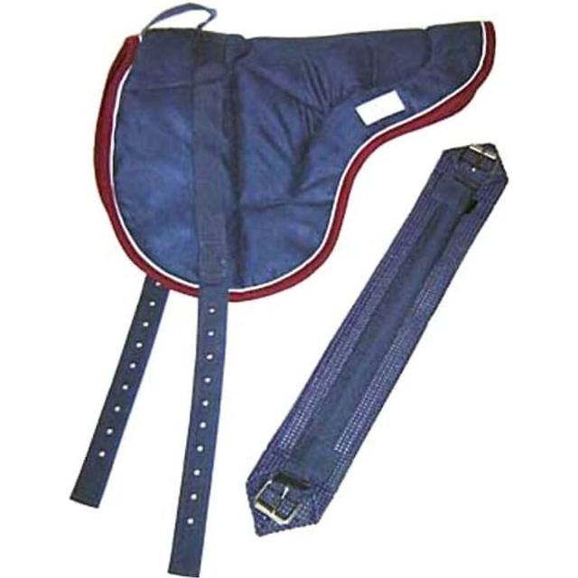 Best Friend English Style Bareback Horse Pad, Navy-Maroon, Horse
