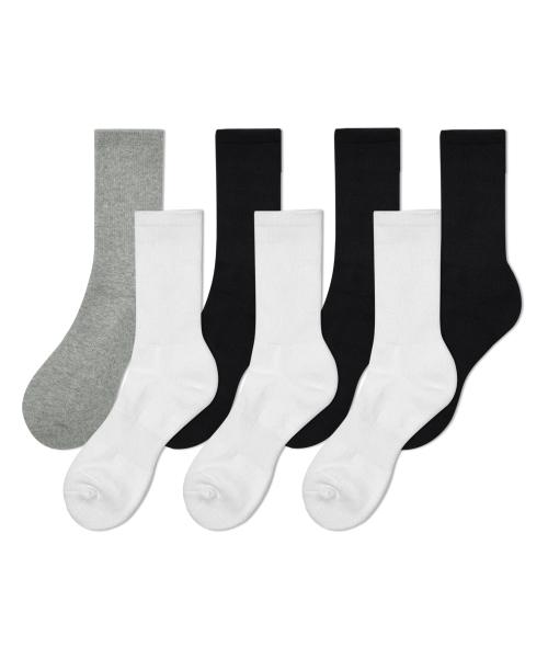 Crew Socks 7 Pack [Mono]