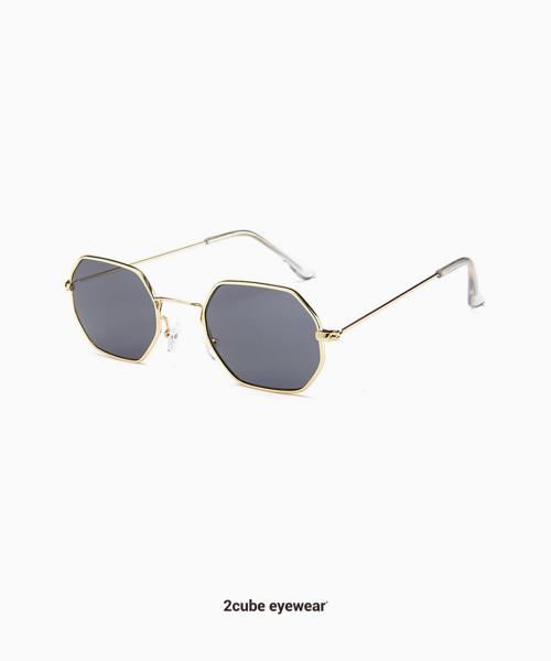 IAD HEXAGON Sunglasses (Black) [GOLD]