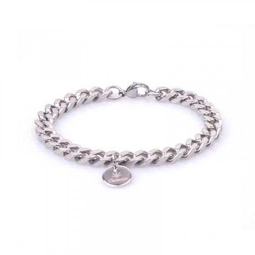STAINLESS STEEL BRACELET MEDIUM CHAIN SSBMM09 [SILVER]