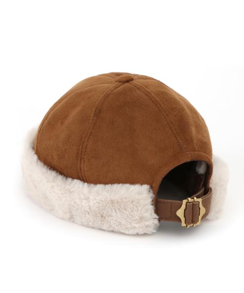 Winter Brimless Cap HALF MOON / MOUTON / BROWN [DARKBROWN]