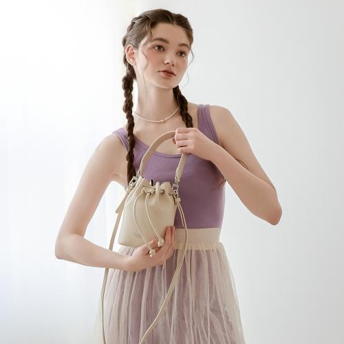 Lillian mini bucket bag [IVORY]