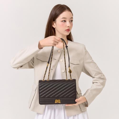 Jacey shoulder bag [DARKBROWN]