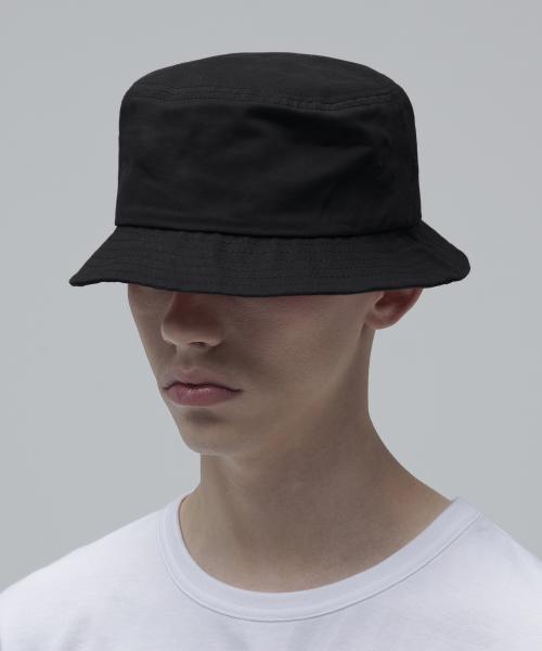 Basic Cotton Bucket Hat [Black] [BLACK]