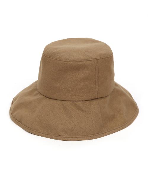 Linen Bucket Hat FOLD BUCKET / LINEN / FROM / S CAMEL [CAMEL]