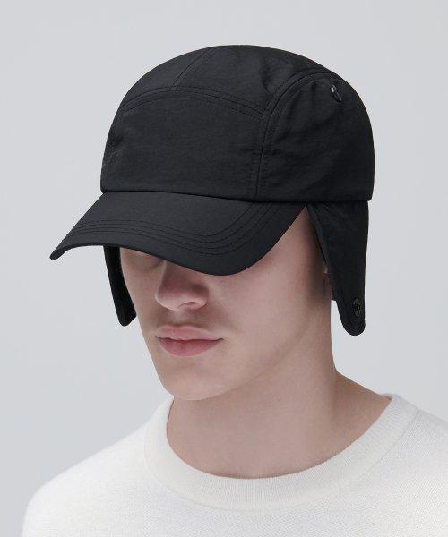 Earflap Camp Cap [Black] [BLACK]