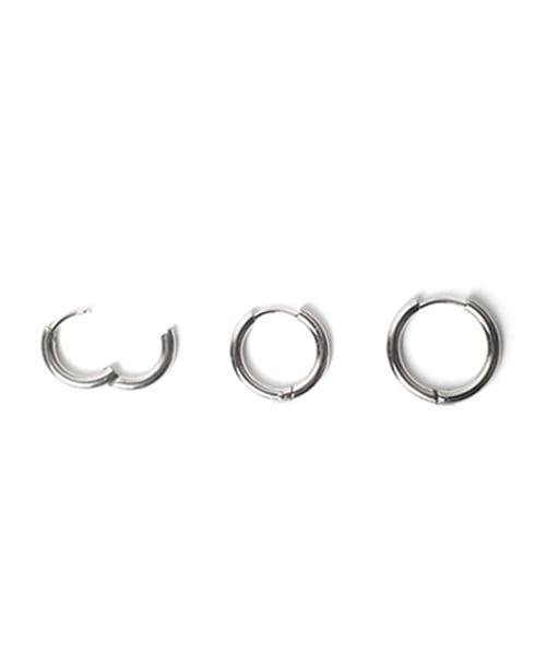 [Surgical Steel] 970 O-Ring One-Touch Earring [SILVER]