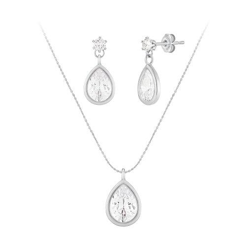 Simple water droplet SET PYSS0106_WG [SILVER]
