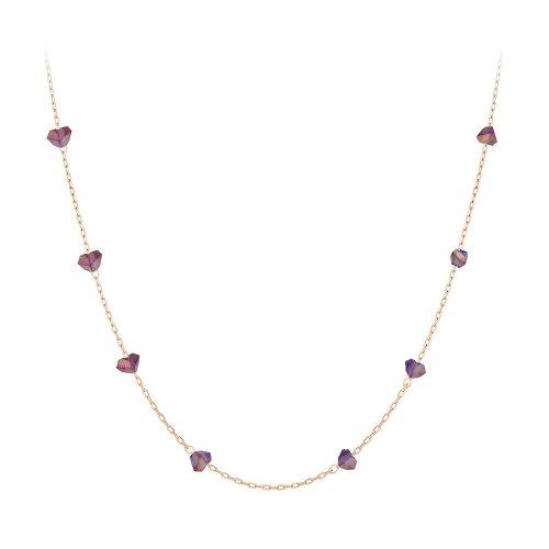 Purple Stone Necklace PYSN0113_PG [PURPLE]
