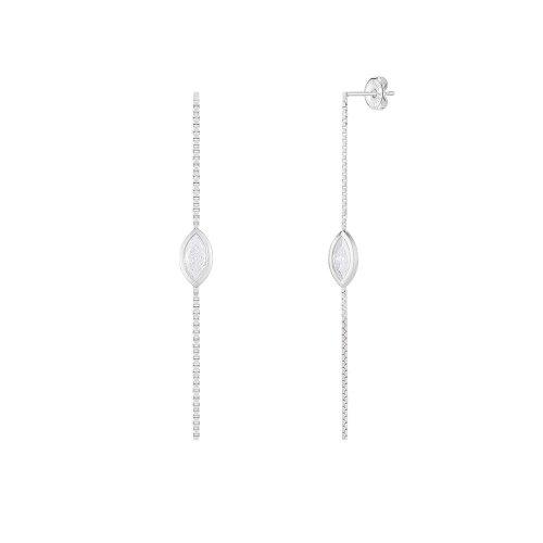 Marquise BOX Earrings (W) PYSE0122_WG [SILVER]