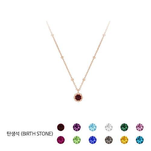 Birthstone Necklace PGSN000S [ROSEGOLD]