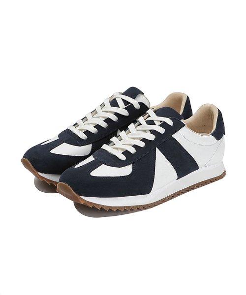 4cm German Army Runner Sneakers Heize (CR0036NV) [NAVY]
