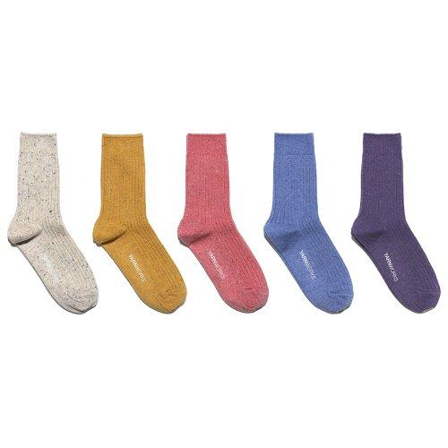 [Nep Melange 5 Pack]WORK0 Basic Lip Socks [OATMEAL]